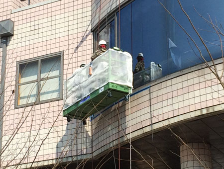 某大学でのシール撤去打替工事