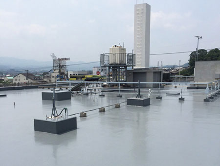 郵便局でのウレタン防水工事