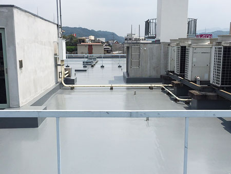 郵便局でのウレタン防水工事